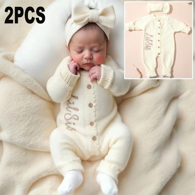 Baby Nursery Accessories - 2PCS Infant Girl Cream Knit Comfortable
