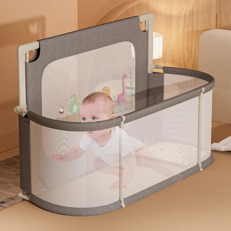 Bassinet Bedside Sleeper - 1Touch Adjustable Baby Bassinet‌ 3-Level Rail