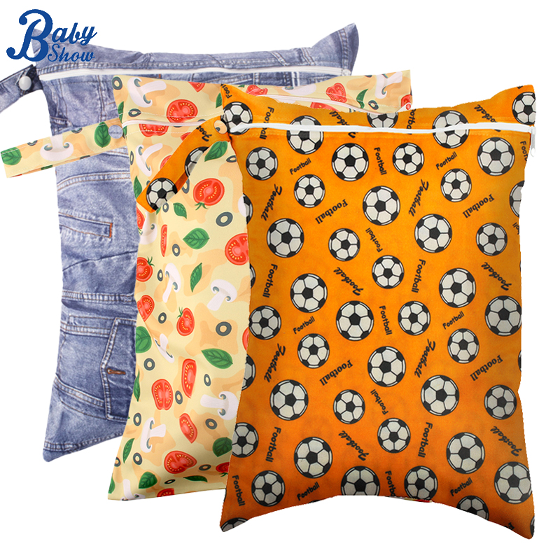 Baby Nursery Bags - Wet Bag 30x40cm Washable Reusable Cloth