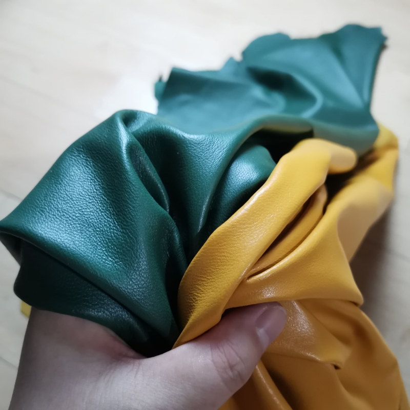Baby Nursery Yellow - 0.5MM/0.7MM Green Yellow Sheepskin. First Layer