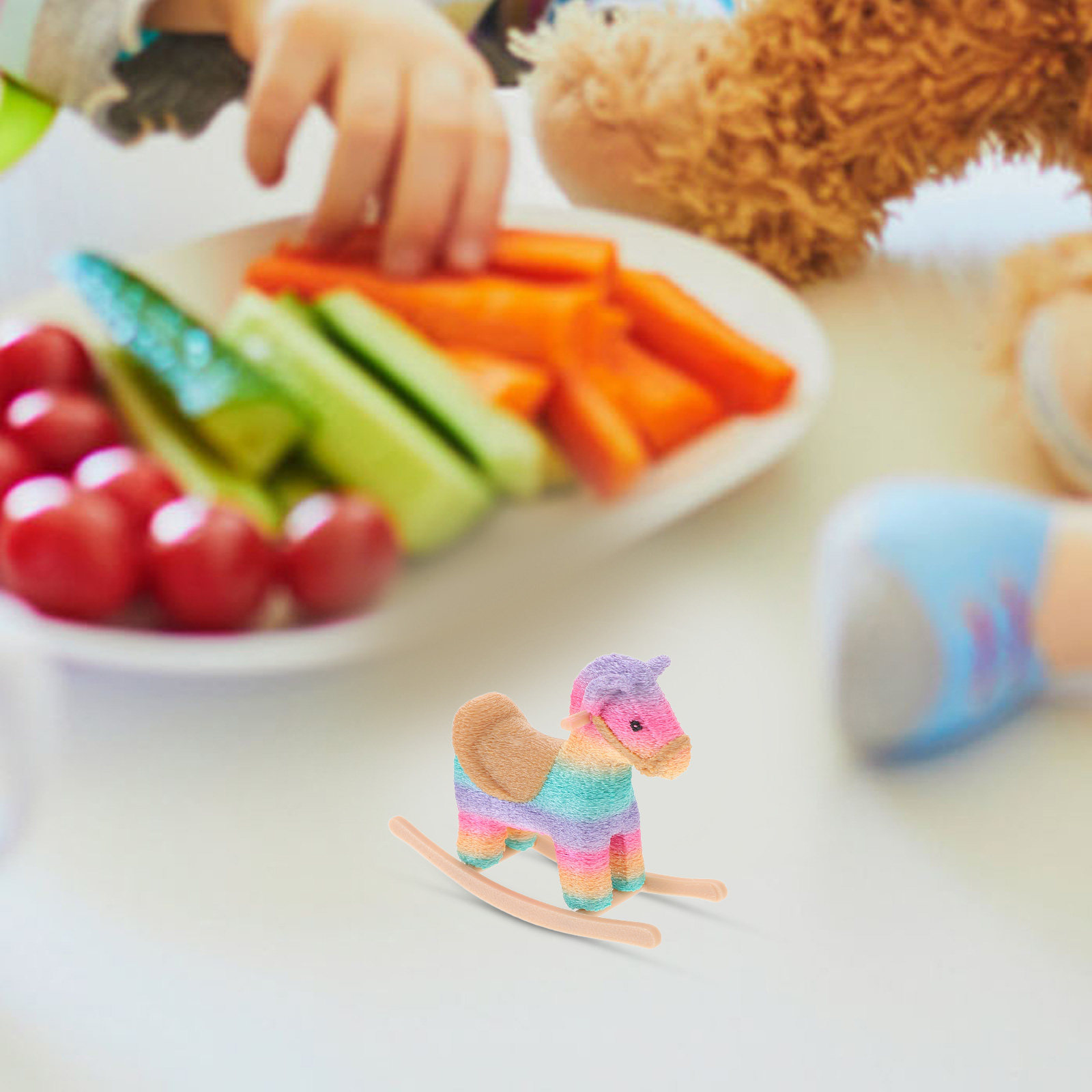 Baby Nursery Rocking Chair - Miniature Rocking Horse Chair Cute Cartoon