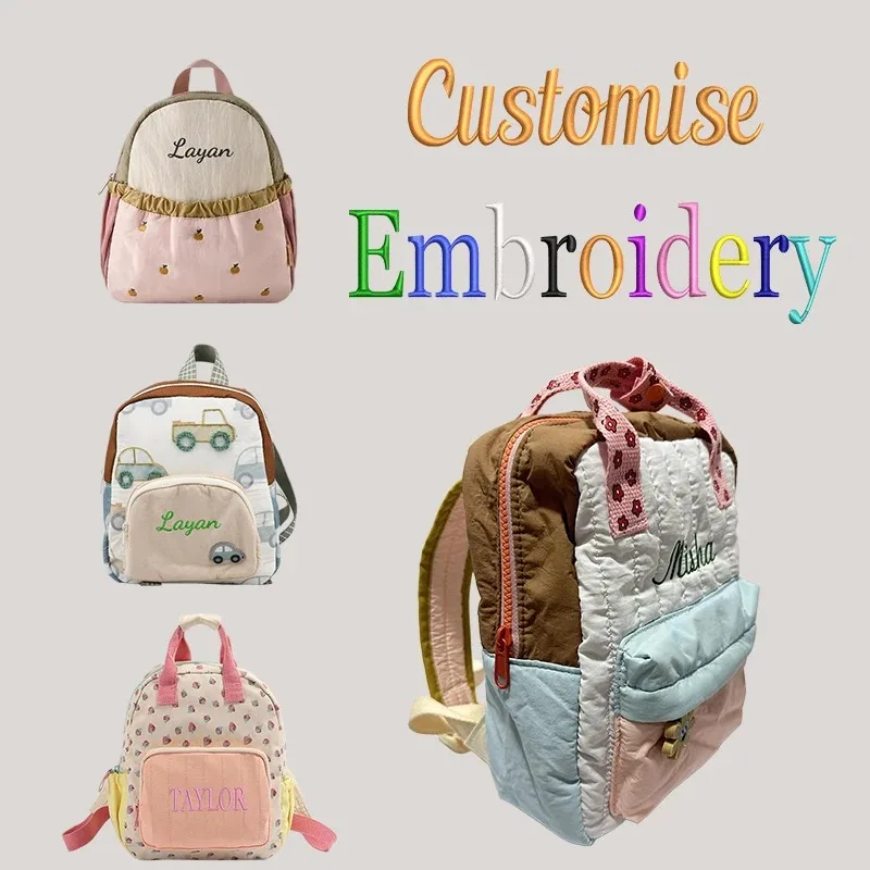 Baby Nursery Backpack - Cute Dopamine Color Blocking Kids Backpack