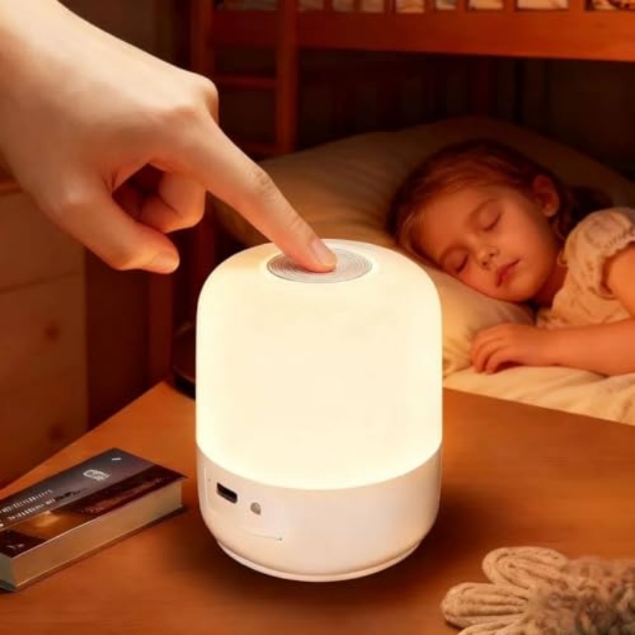 Baby Nursery Table Lamp - Portable Baby Night Light, 3 Colors