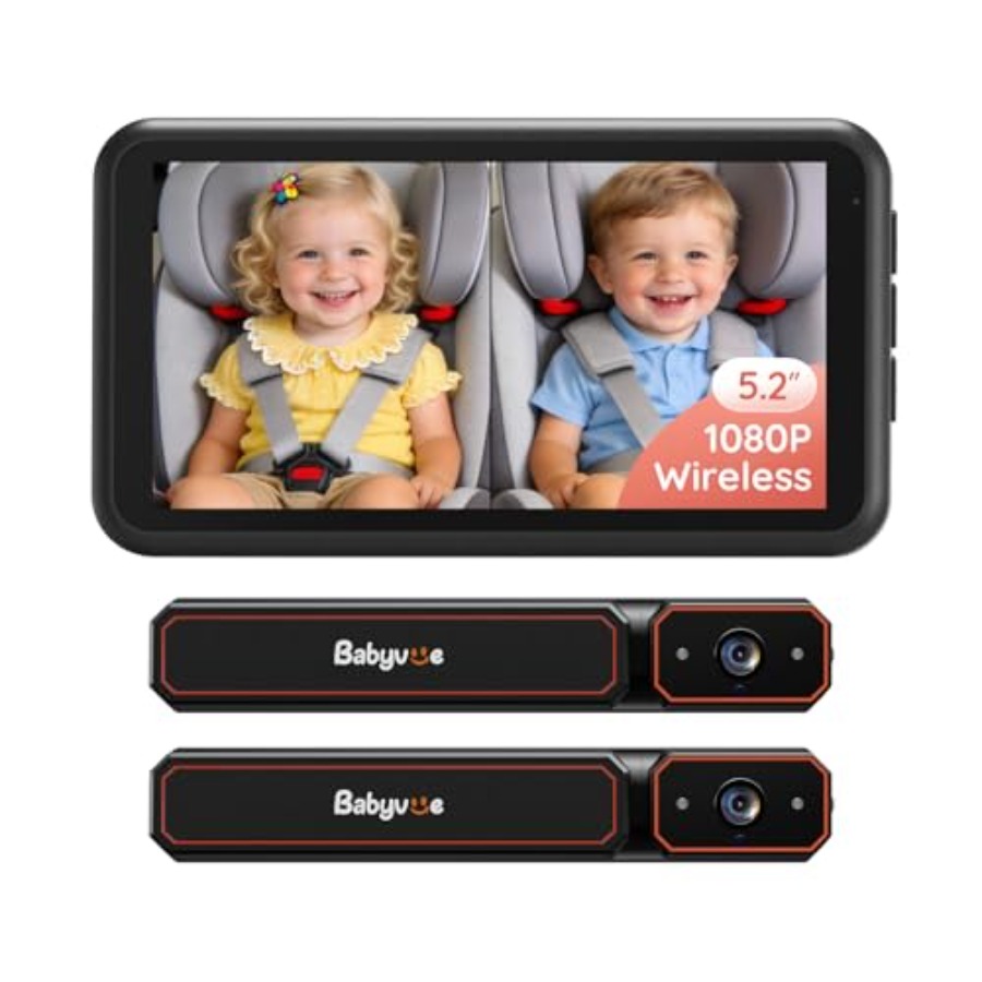 Baby Monitor Split Screen - Baby monitor for car use, ABS