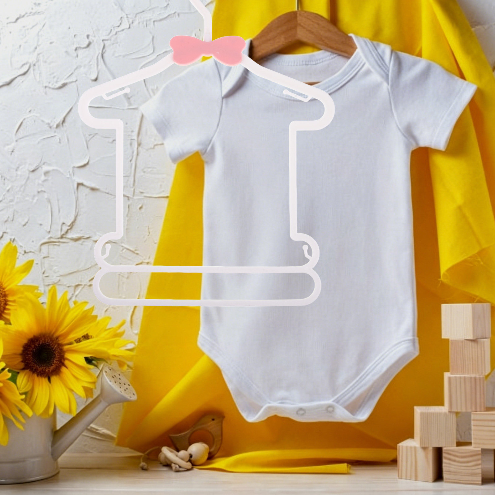 Baby Nursery Hooks - 8Pcs Baby Onesie Hangers Rotatable Hook