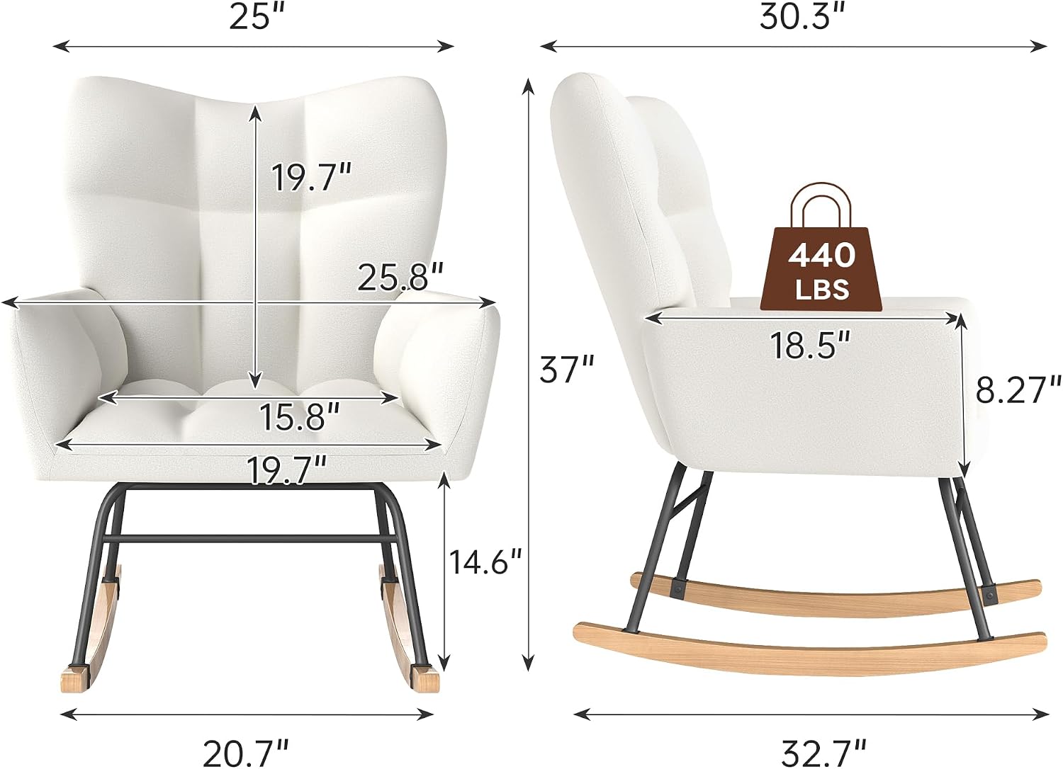 Nursery Rocking Chair, Rocking - Baby Nursery Rocking Chair avis et prix