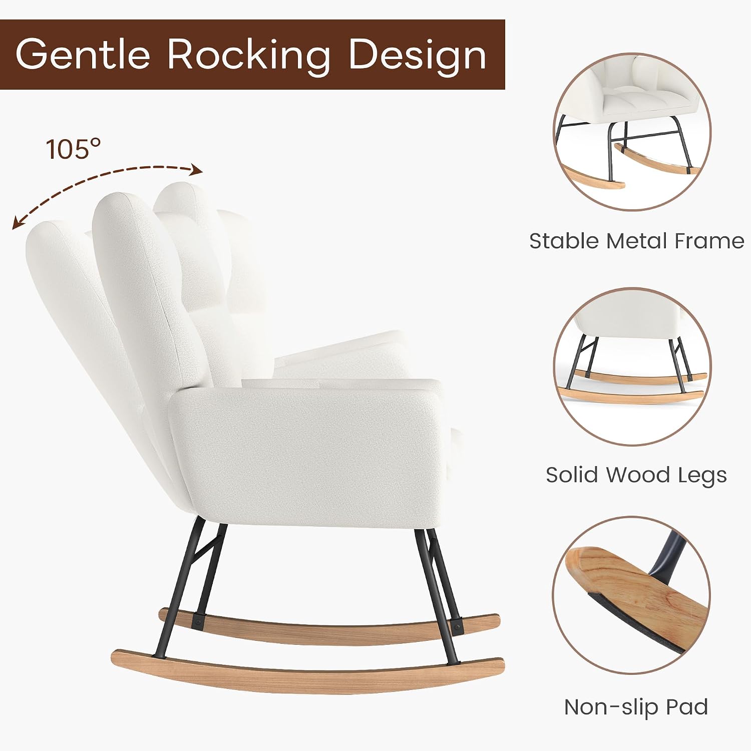 Nursery Rocking Chair, Rocking - Baby Nursery Rocking Chair avis et prix