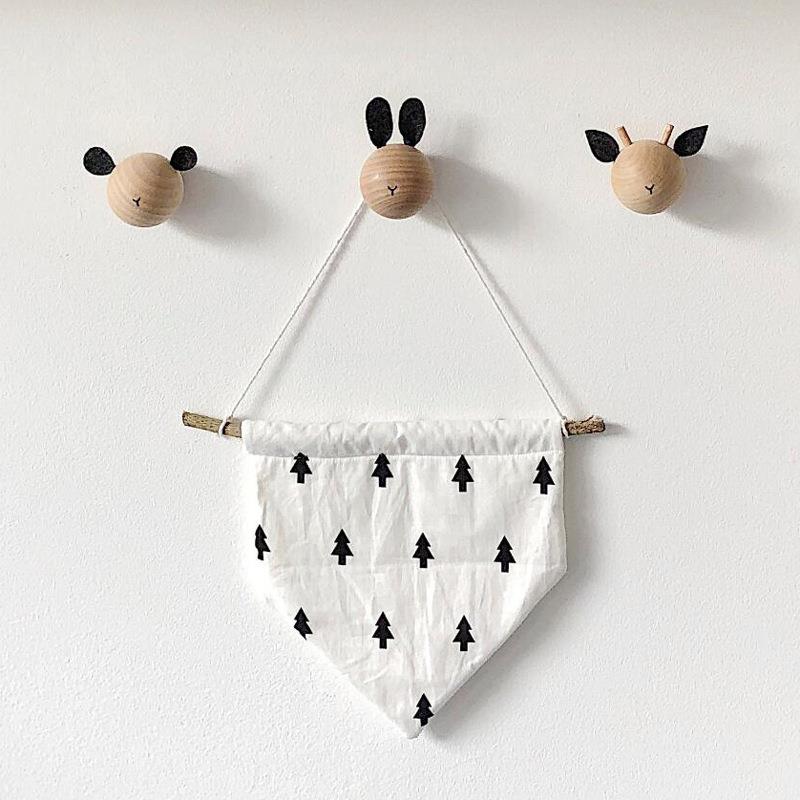 Modern Minimalist Wooden Hook  - Baby Nursery Hooks avis et prix