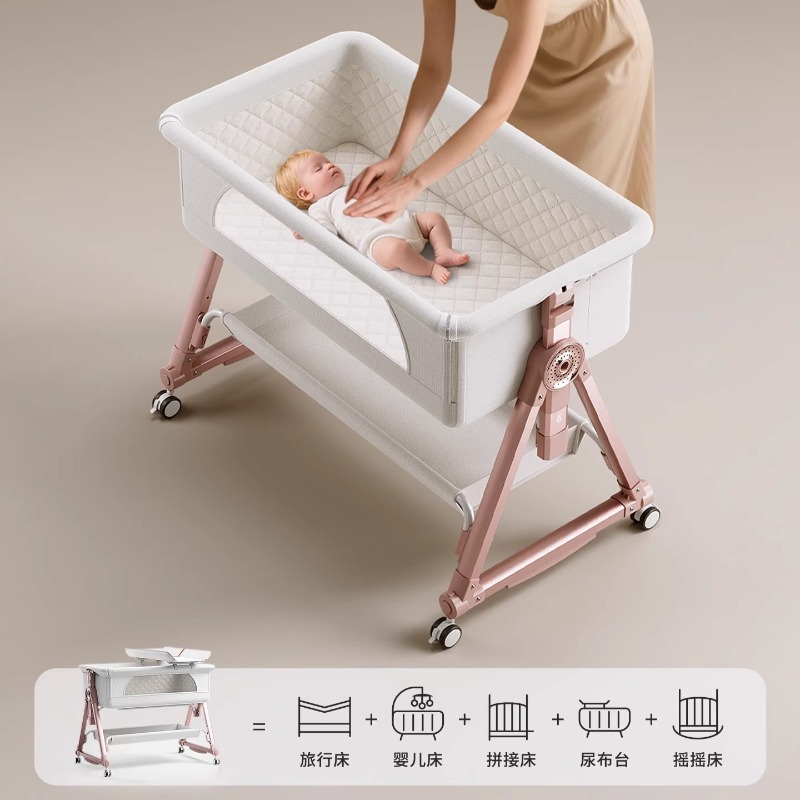 Baby Crib, Portable Splicing,  - Bassinet Bedside Sleeper avis et prix