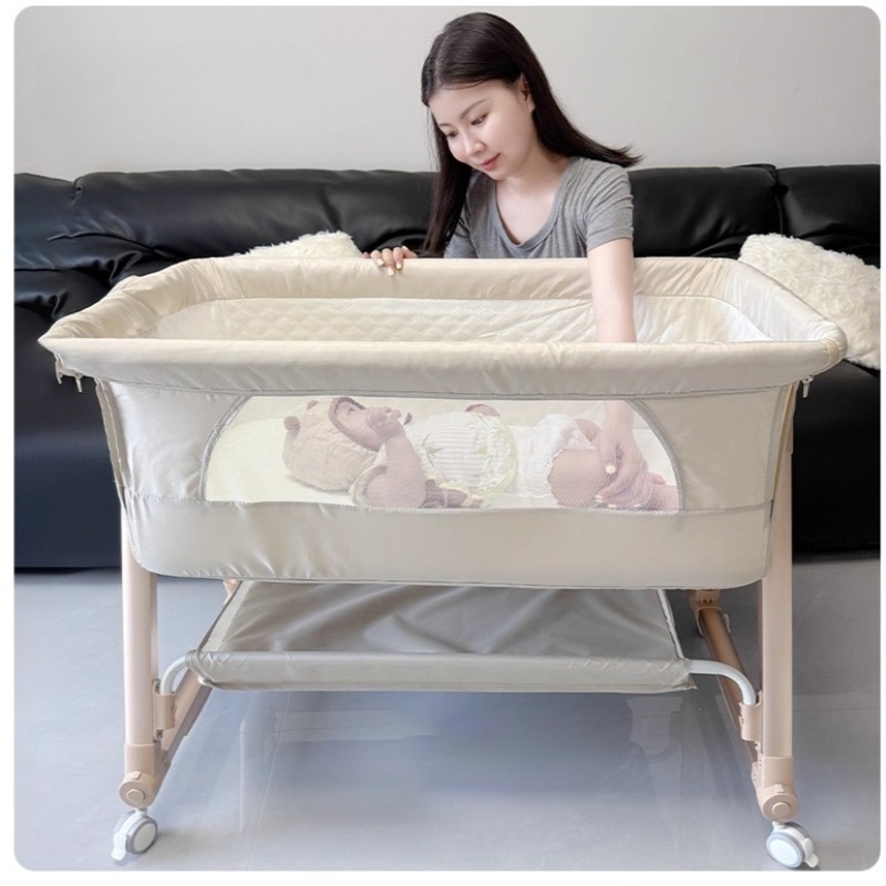 Baby Crib, Portable Splicing,  - Bassinet Bedside Sleeper avis et prix