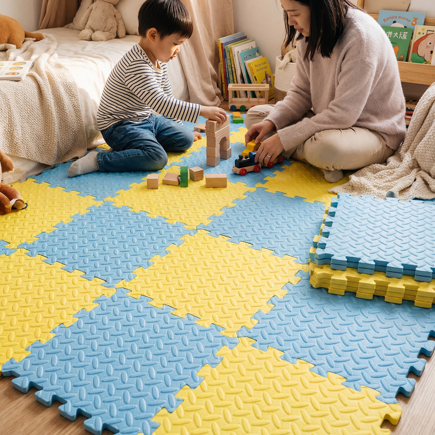 Large 4Pcs 60x60cm Baby Play M - Baby Nursery Music avis et prix