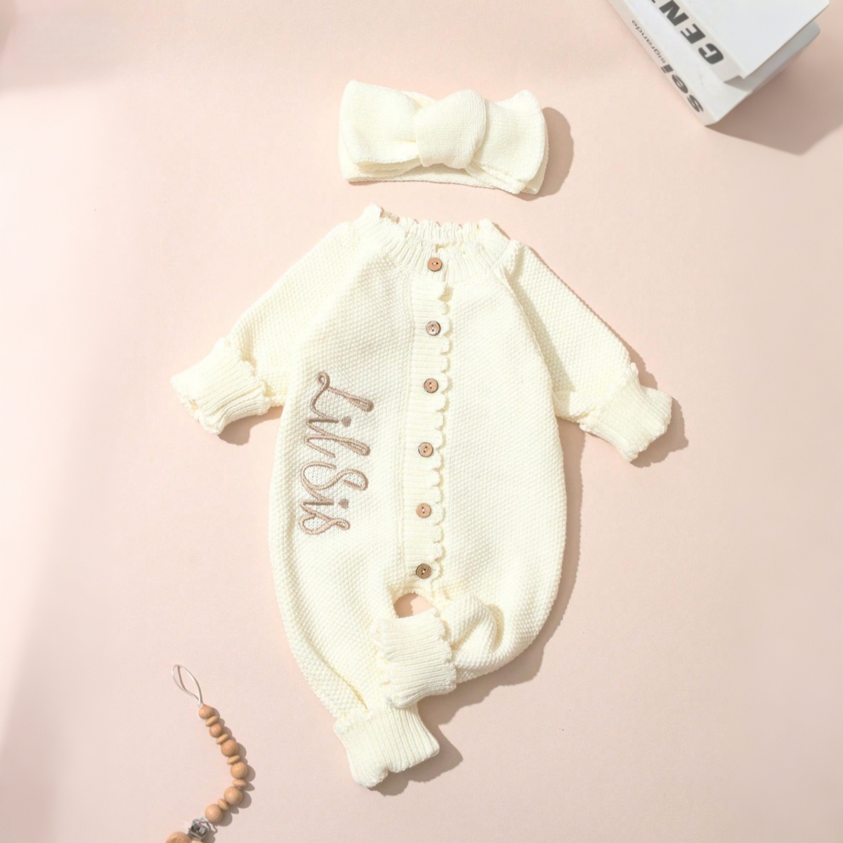 2PCS Infant Girl Cream Knit Co - Baby Nursery Accessories avis et prix