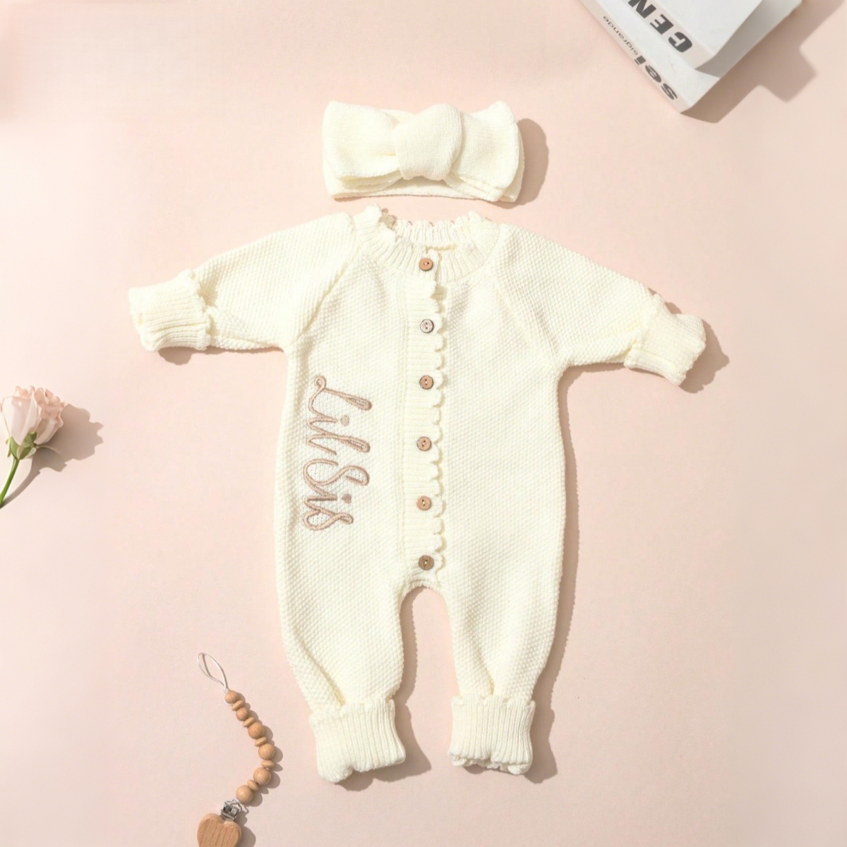 2PCS Infant Girl Cream Knit Co - Baby Nursery Accessories avis et prix