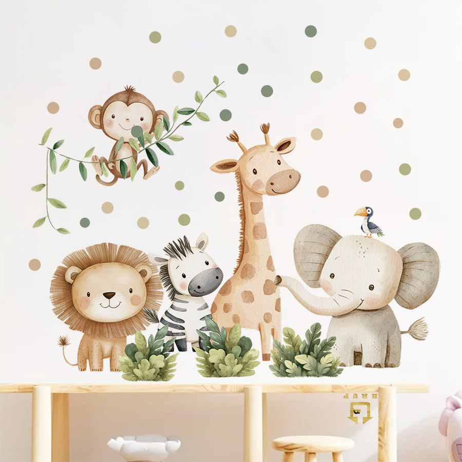 Boho Forest Animals Wall Stick - Baby Nursery Accessories avis et prix