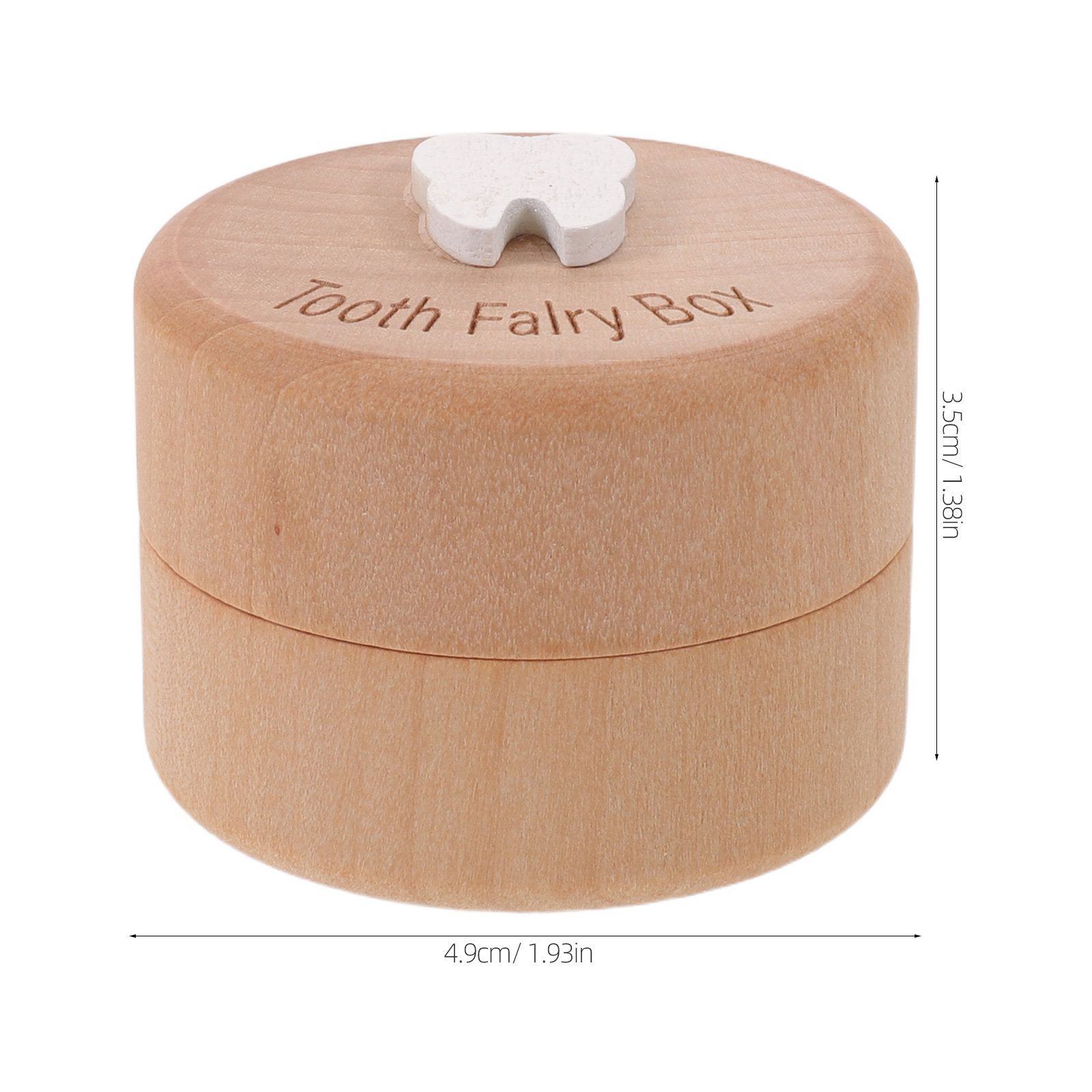 Tooth Fairy Box Wooden Dental  - Baby Keepsake Box avis et prix