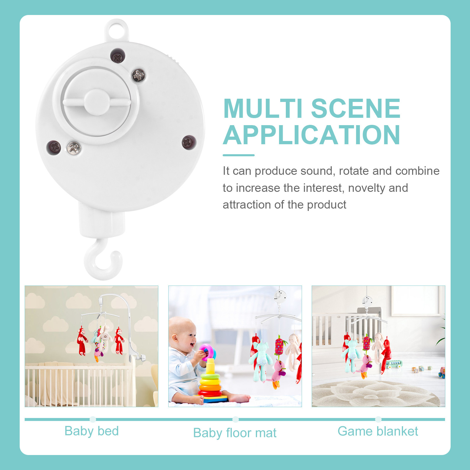 Music Box Baby Mobile Crib Bed - Baby Nursery Hooks avis et prix