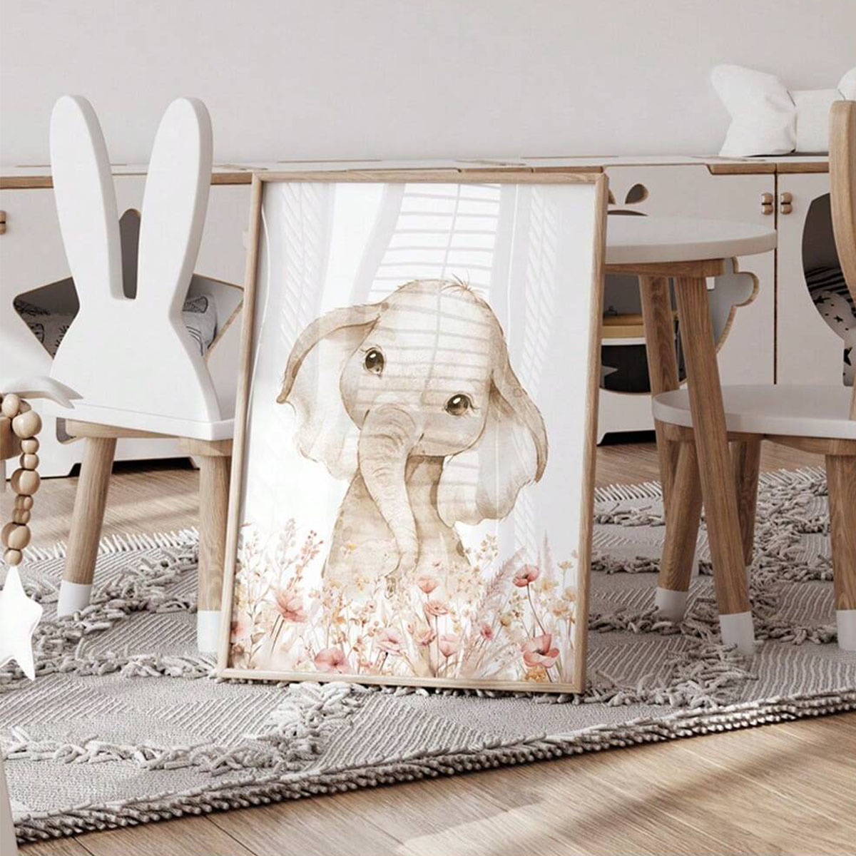 Custom Name Nursery Wall Art S - Animals Baby Nursery avis et prix