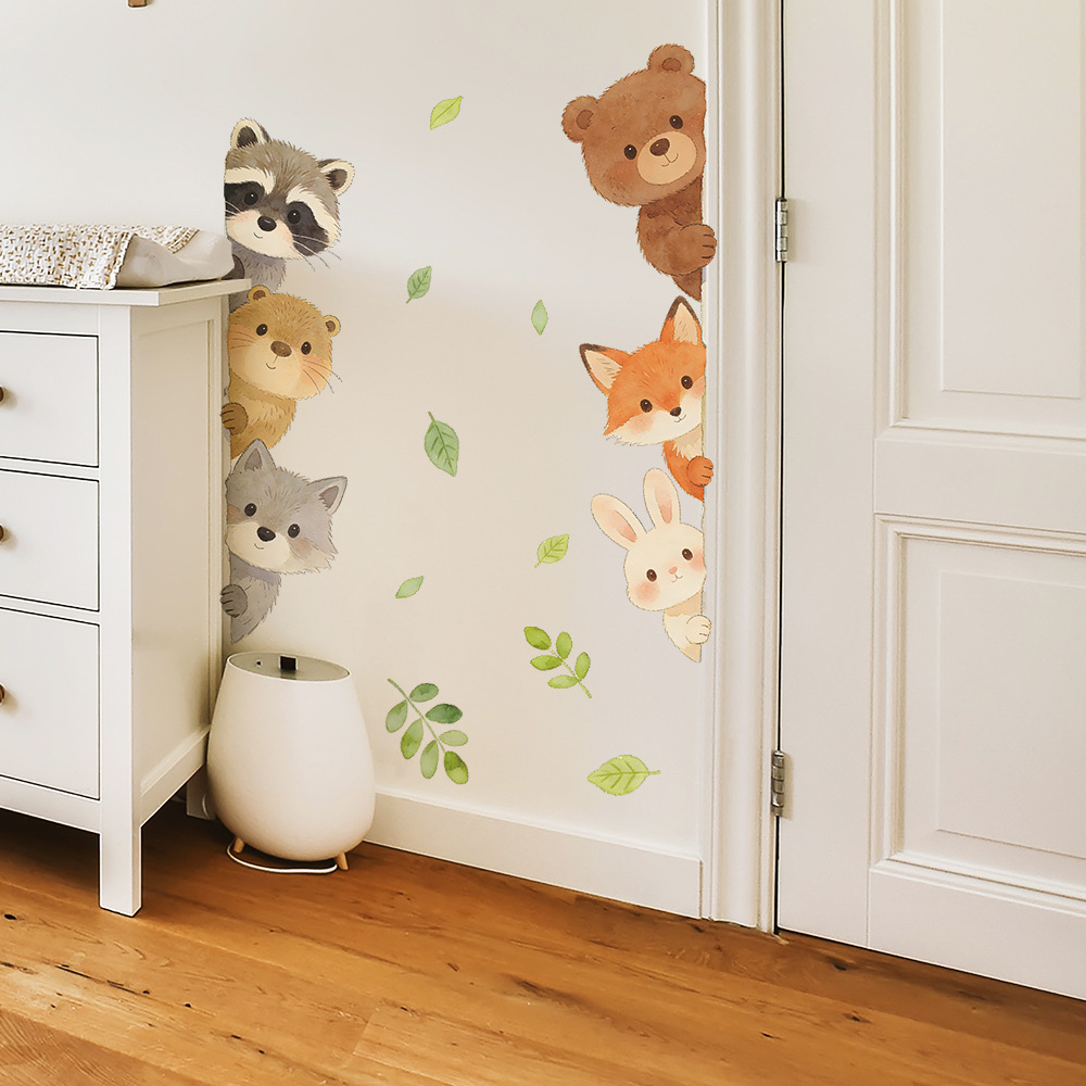 Cute Forest Animals Wall Stick - Baby Nursery Wallpaper Girl avis et prix