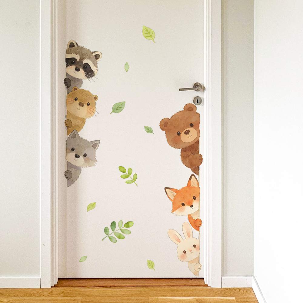Cute Forest Animals Wall Stick - Baby Nursery Wallpaper Girl avis et prix
