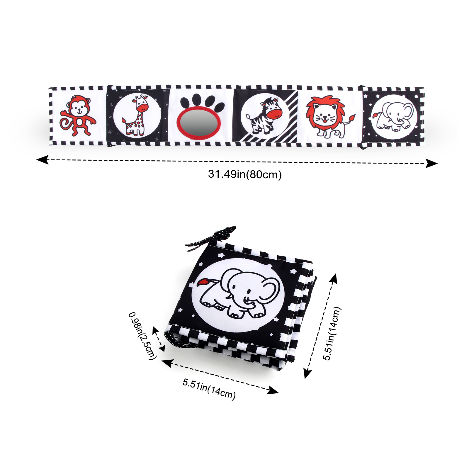Sensory Cloth Book High Contra - Baby Nursery Books avis et prix