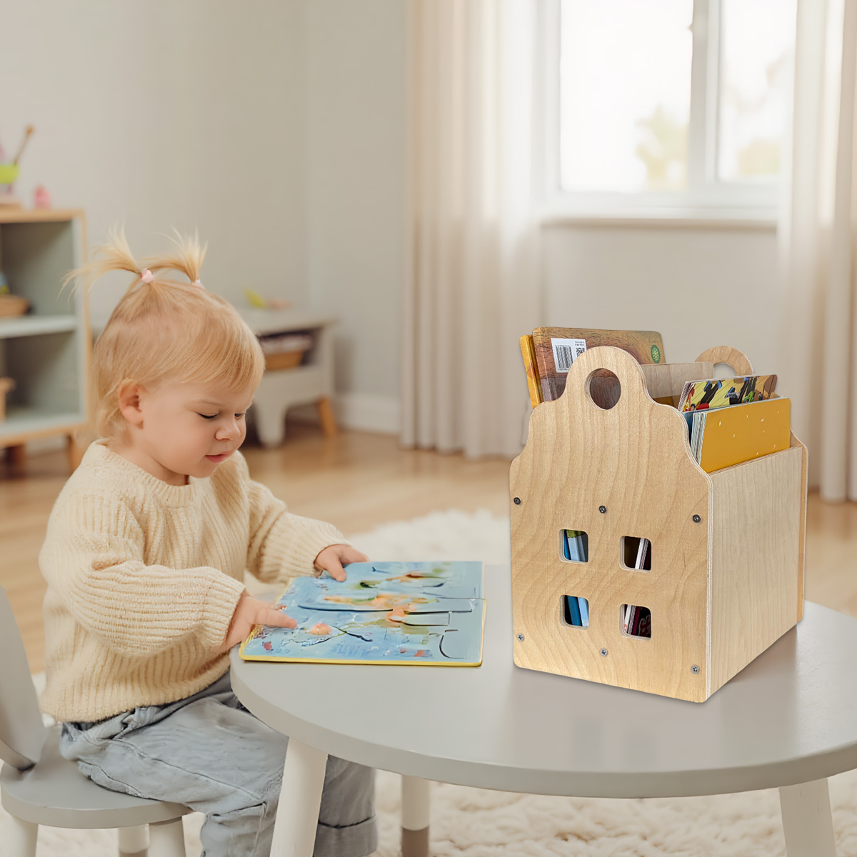 Toddler Bookshelf Double-Sided - Baby Nursery Books avis et prix