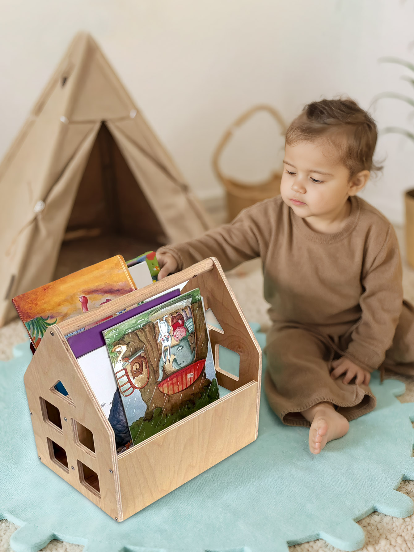 Toddler Bookshelf Double-Sided - Baby Nursery Books avis et prix