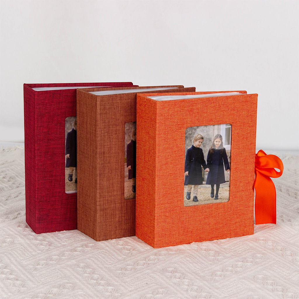 Linen Ribbon Photo Album Book, - Baby Nursery Books avis et prix