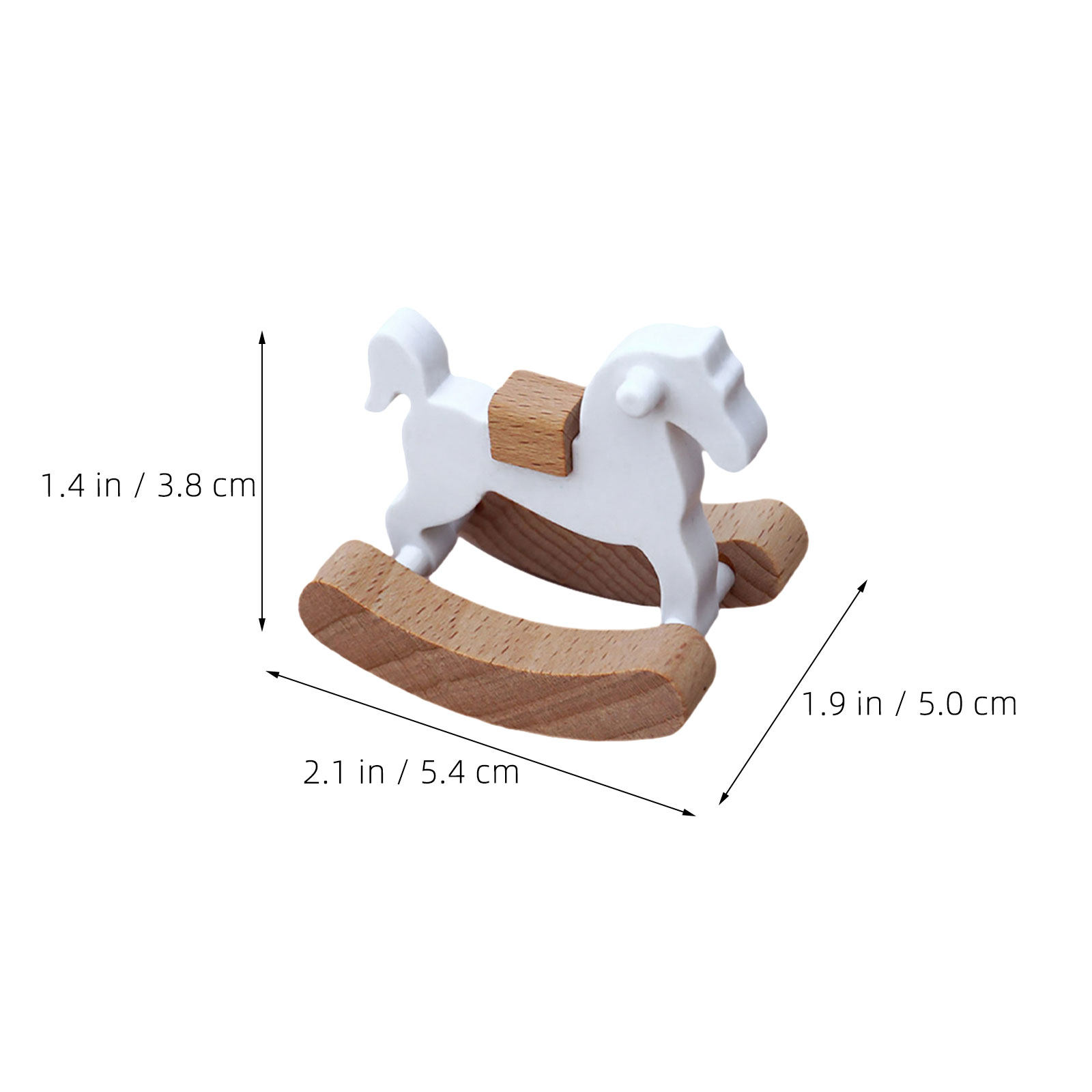 3Pcs Mini Wooden Rocking Horse - Baby Nursery Rocking Chair avis et prix