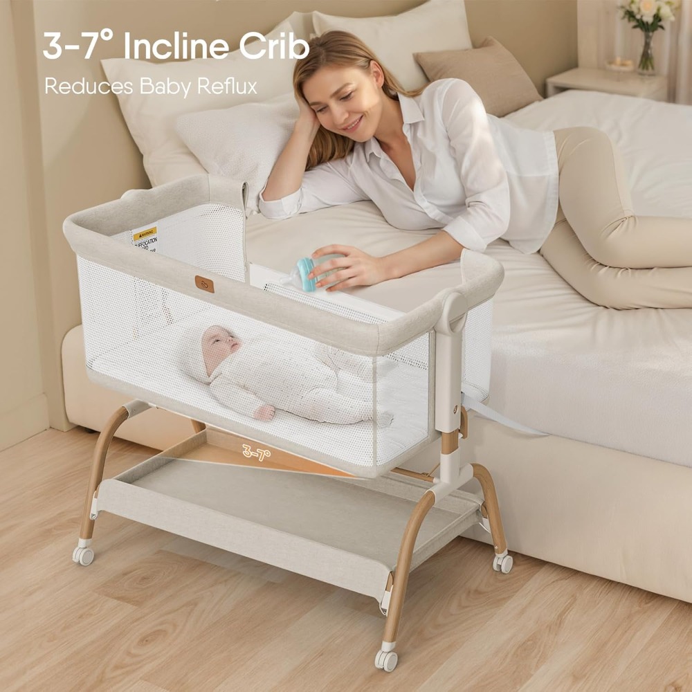 Bassinet Bedside Crib, 3-in-1  - Bassinet Bedside Sleeper avis et prix