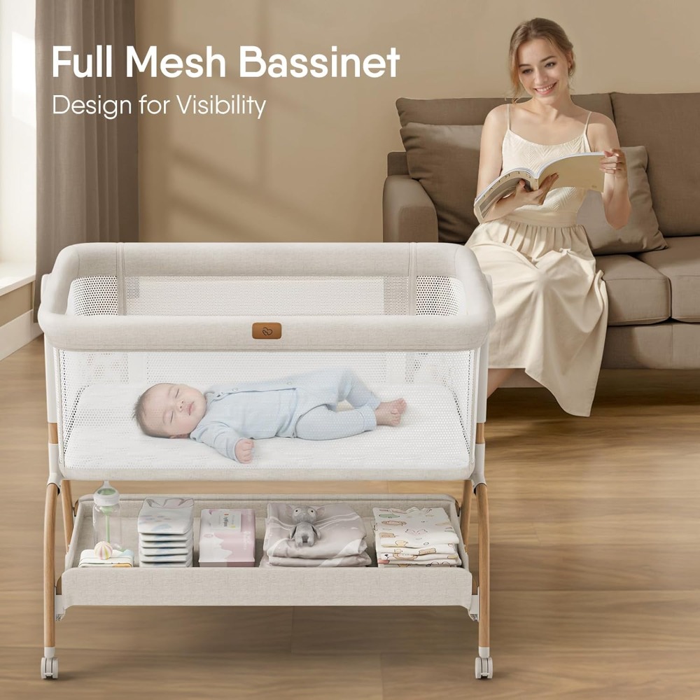 Bassinet Bedside Crib, 3-in-1  - Bassinet Bedside Sleeper avis et prix
