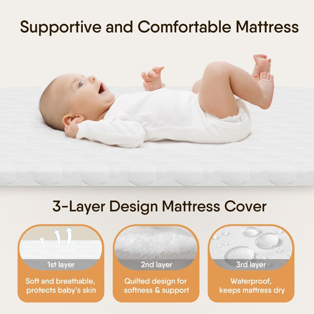 Bassinet Bedside Crib, 3-in-1  - Bassinet Bedside Sleeper avis et prix