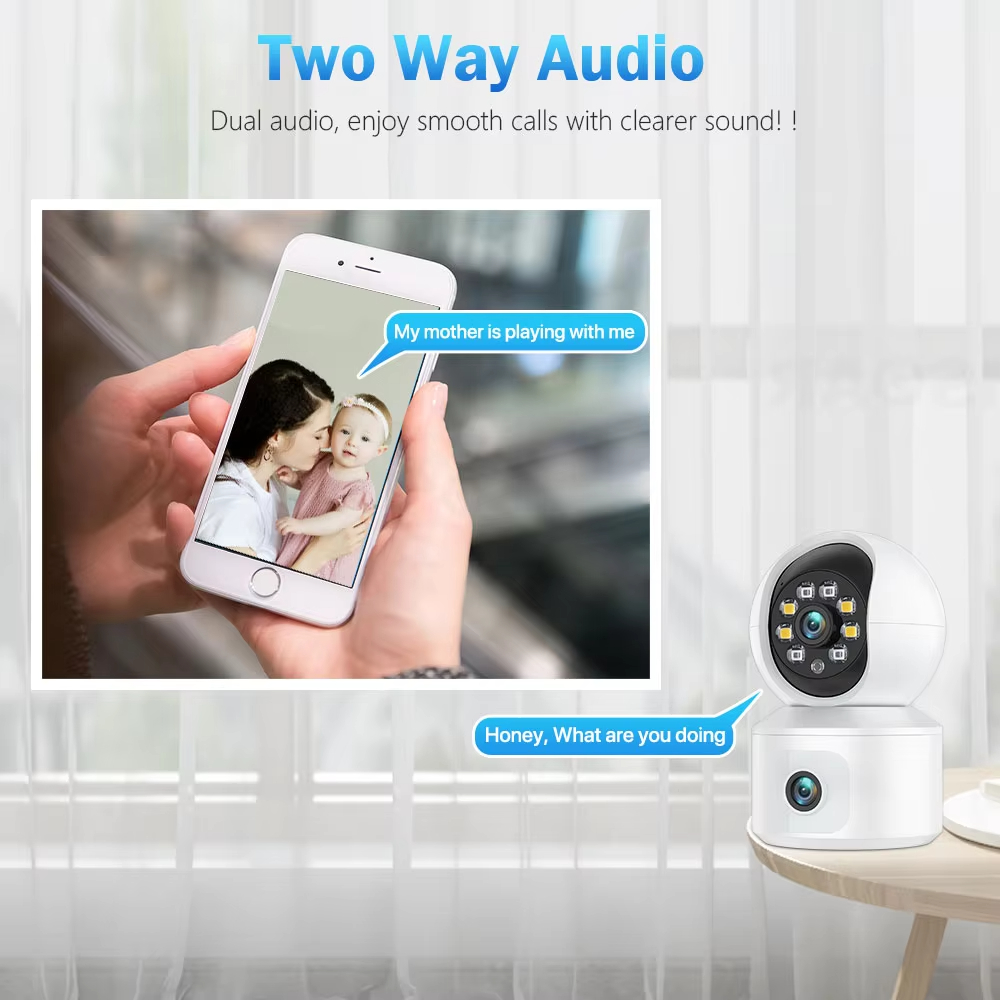 6MP iCsee WiFi IP Camera Dual  - Baby Monitor Split Screen avis et prix