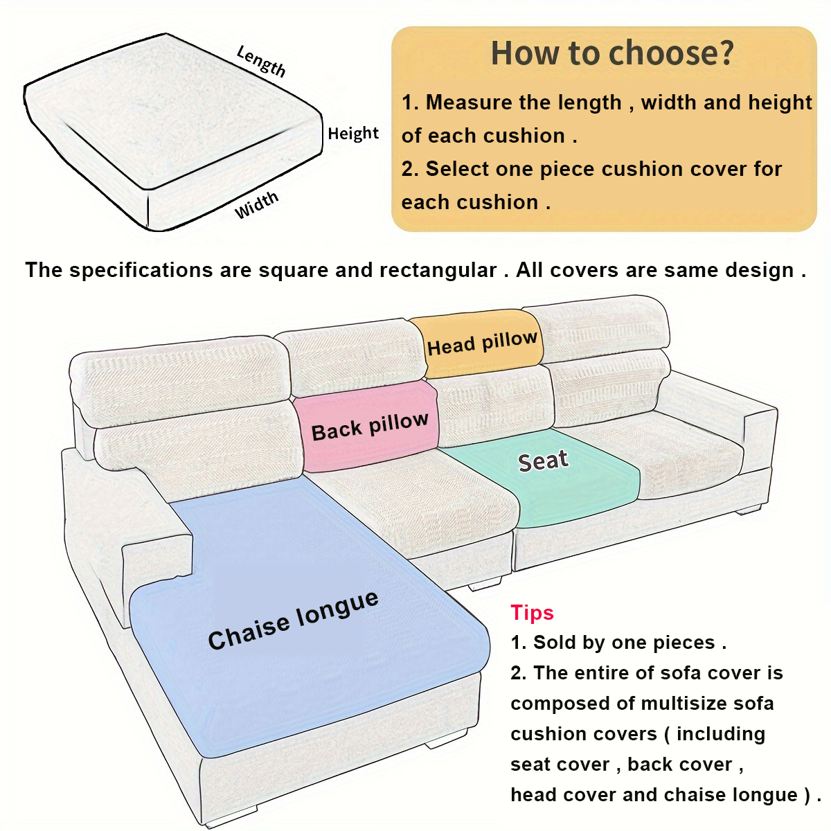 Thicken Sofa Seat Cushion Cove - Baby Nursery Chair avis et prix
