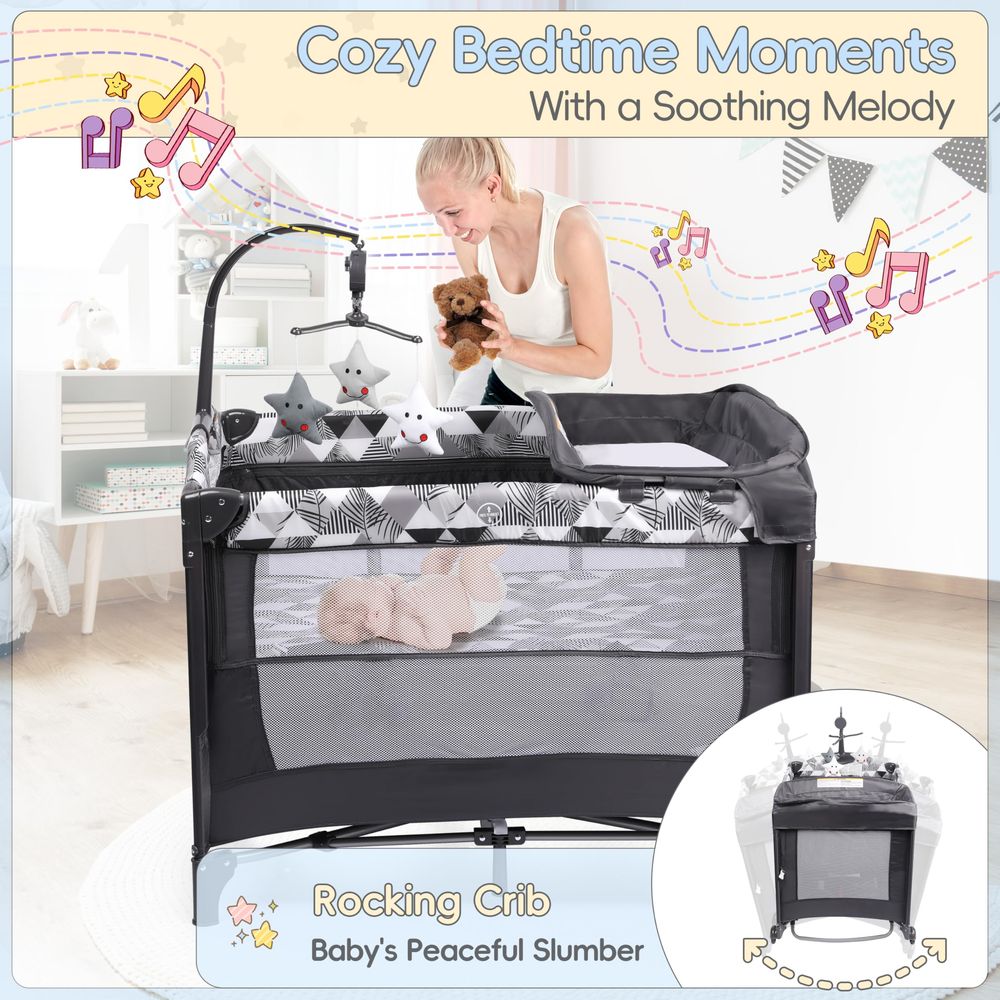5in1 Pack and Play with Changi - Bassinet Bedside Sleeper avis et prix