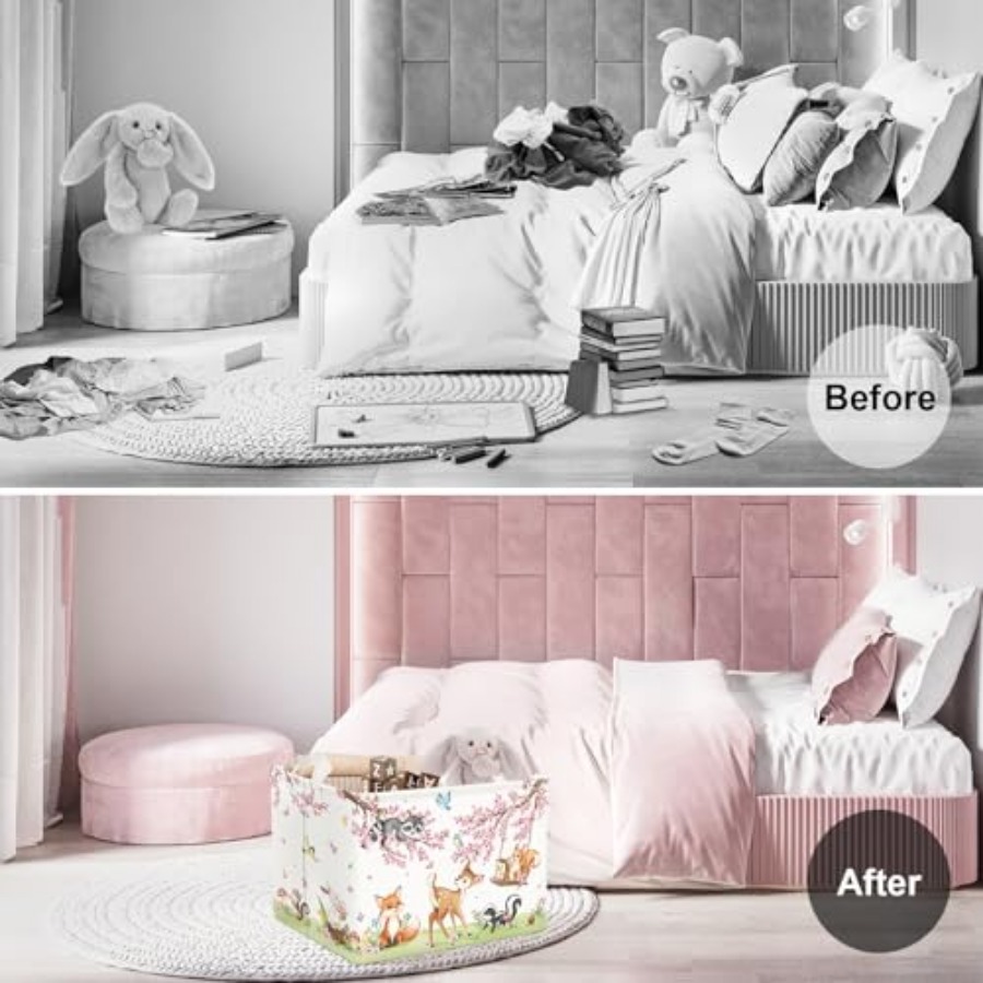 Forest Animal Baby Storage Bas - Animals Baby Nursery avis et prix