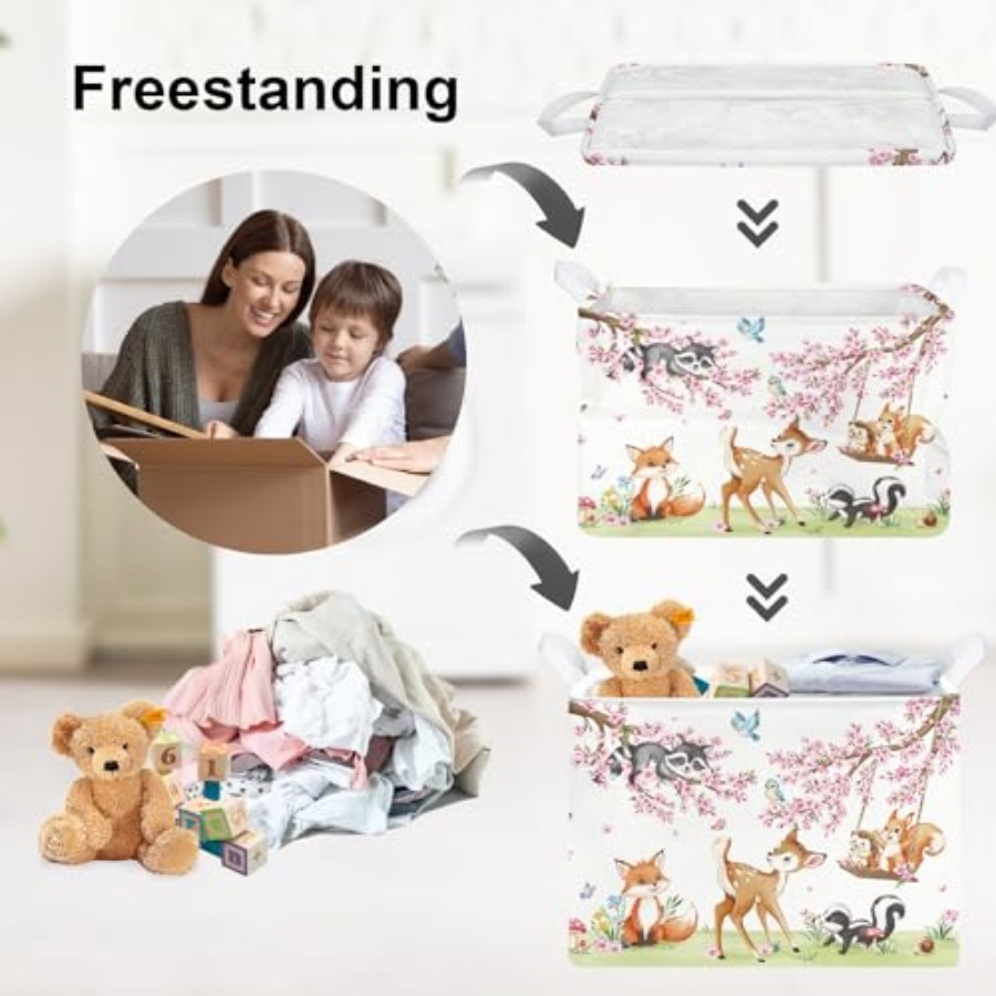 Forest Animal Baby Storage Bas - Animals Baby Nursery avis et prix