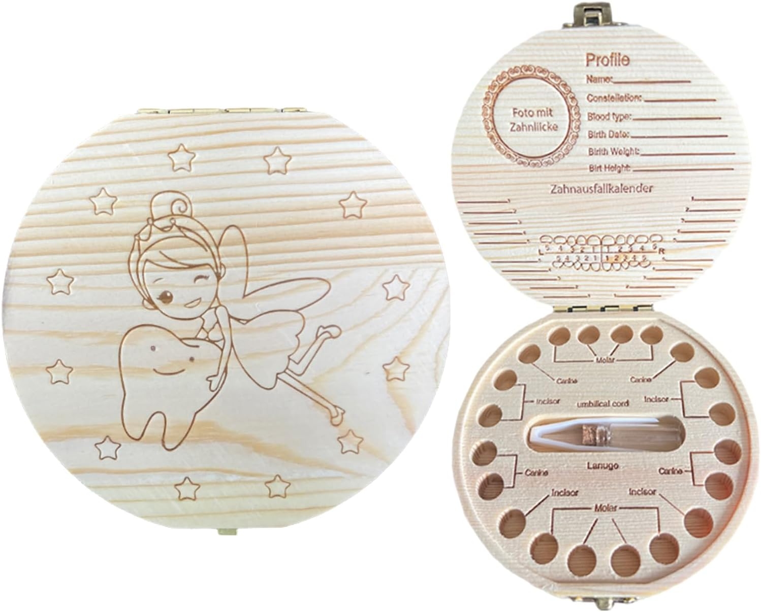 Wooden Milk Tooth Keepsake Box - Baby Keepsake Box avis et prix