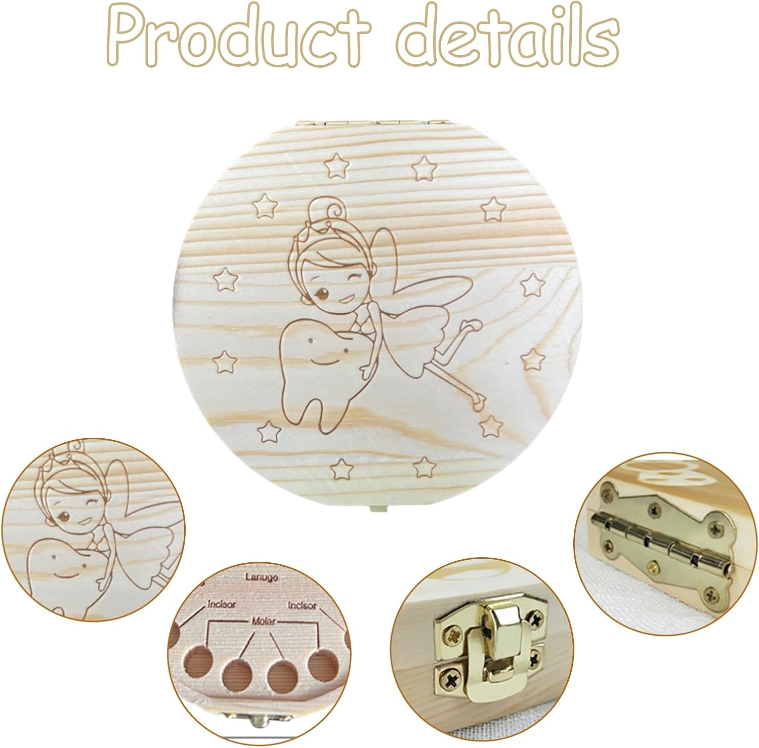 Wooden Milk Tooth Keepsake Box - Baby Keepsake Box avis et prix