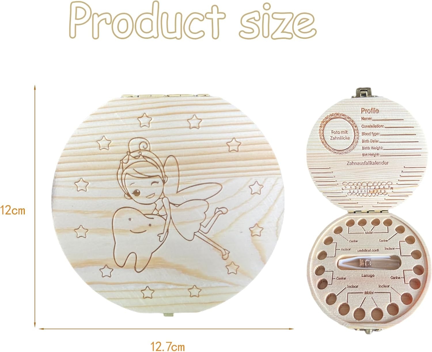 Wooden Milk Tooth Keepsake Box - Baby Keepsake Box avis et prix
