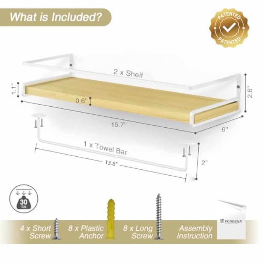 Floating Shelves for Wall with - Baby Nursery Books avis et prix