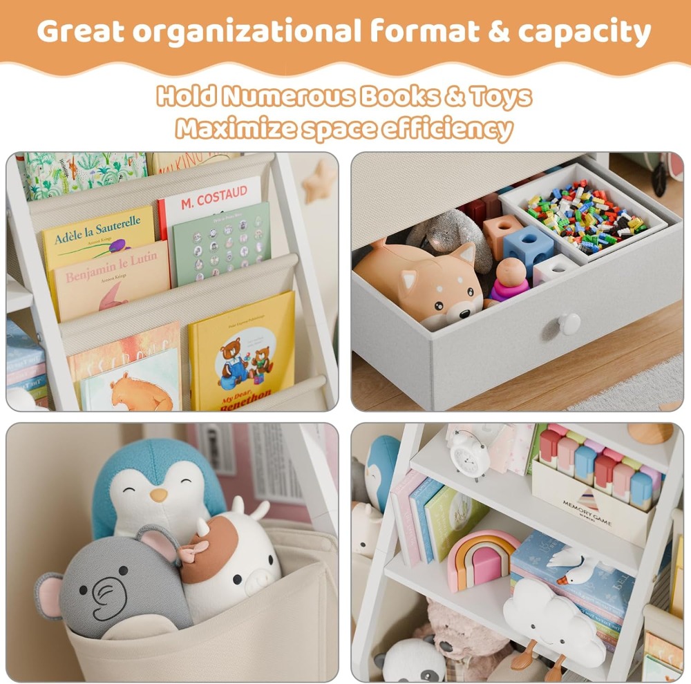 Kids Bookshelf and Toy Storage - Baby Nursery Books avis et prix
