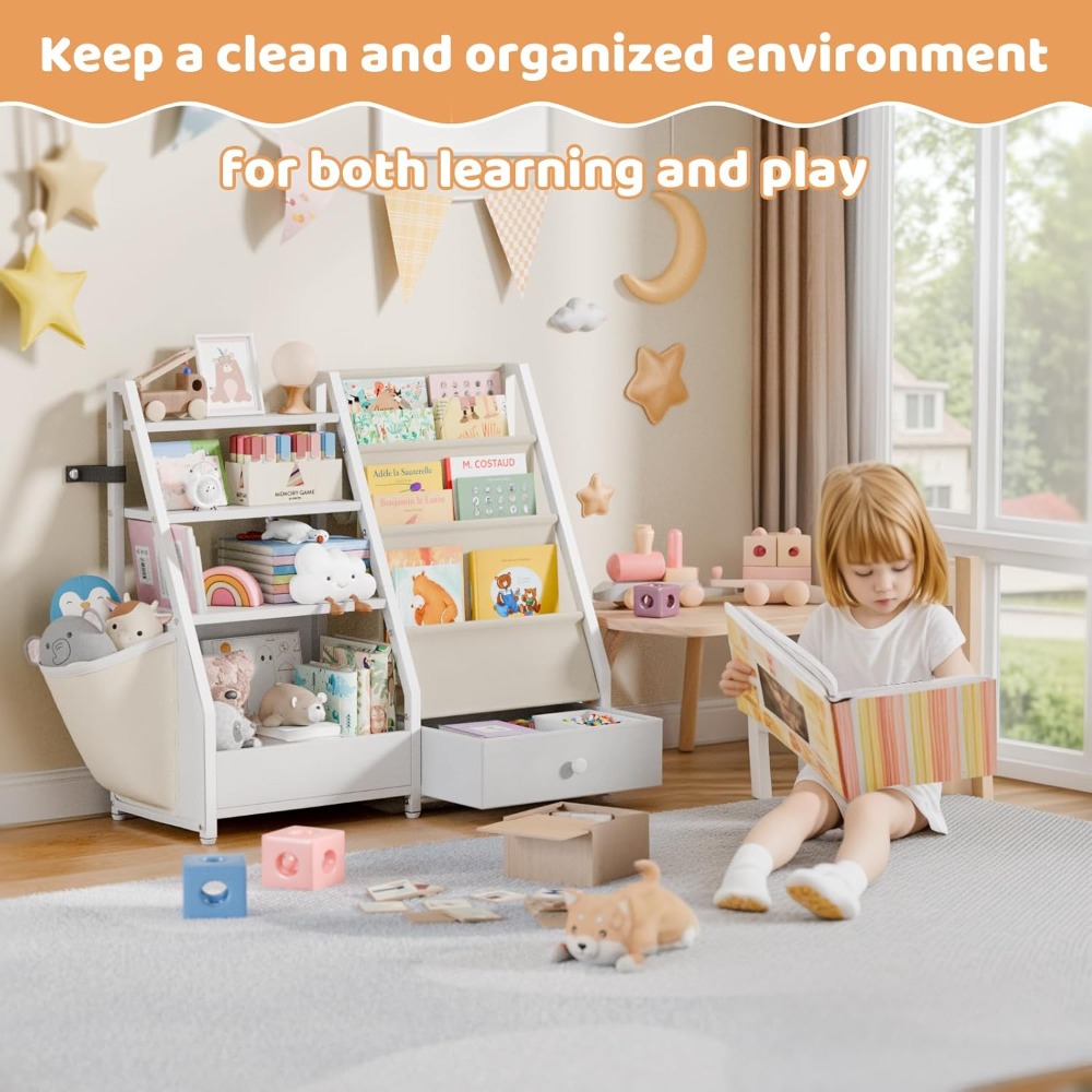 Kids Bookshelf and Toy Storage - Baby Nursery Books avis et prix