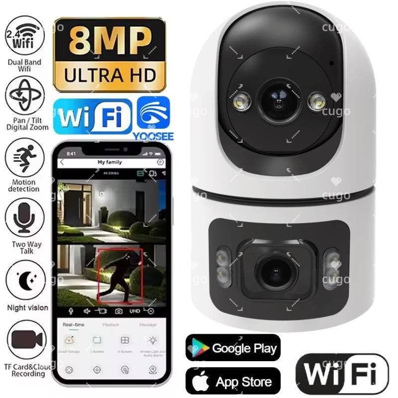 8MP WiFi IP Camera Baby Monito - Baby Monitor Split Screen avis et prix