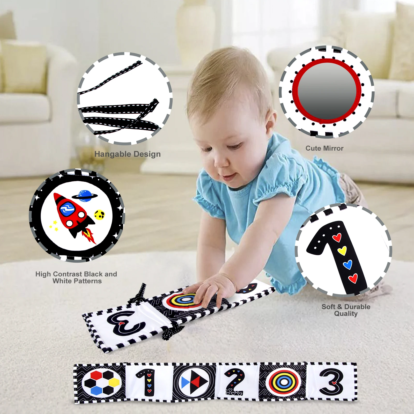 Baby Bedside Cloth Book 0-12 M - Baby Nursery Books avis et prix