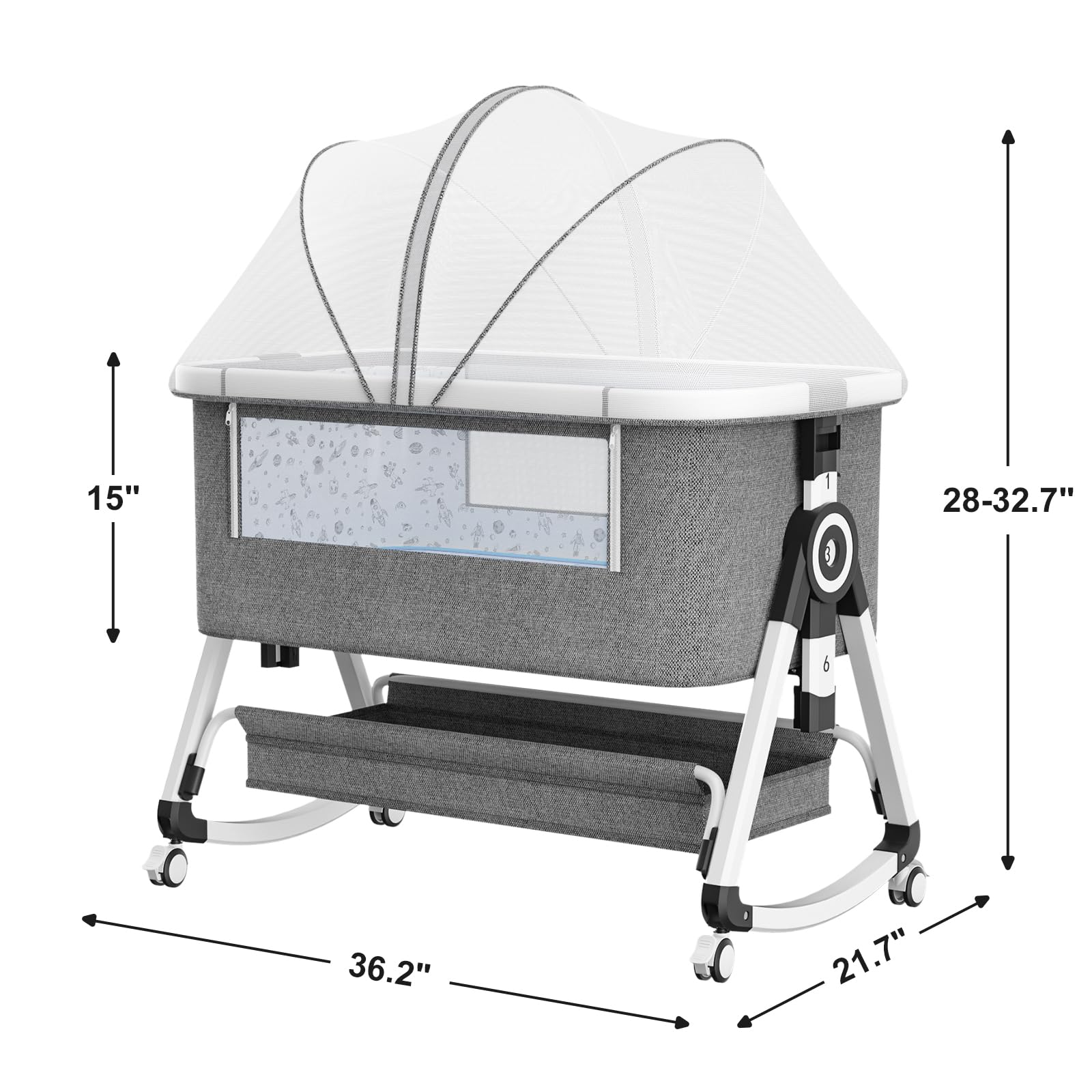 3 in 1 Baby Bassinet,Bedside S - Bassinet Bedside Sleeper avis et prix