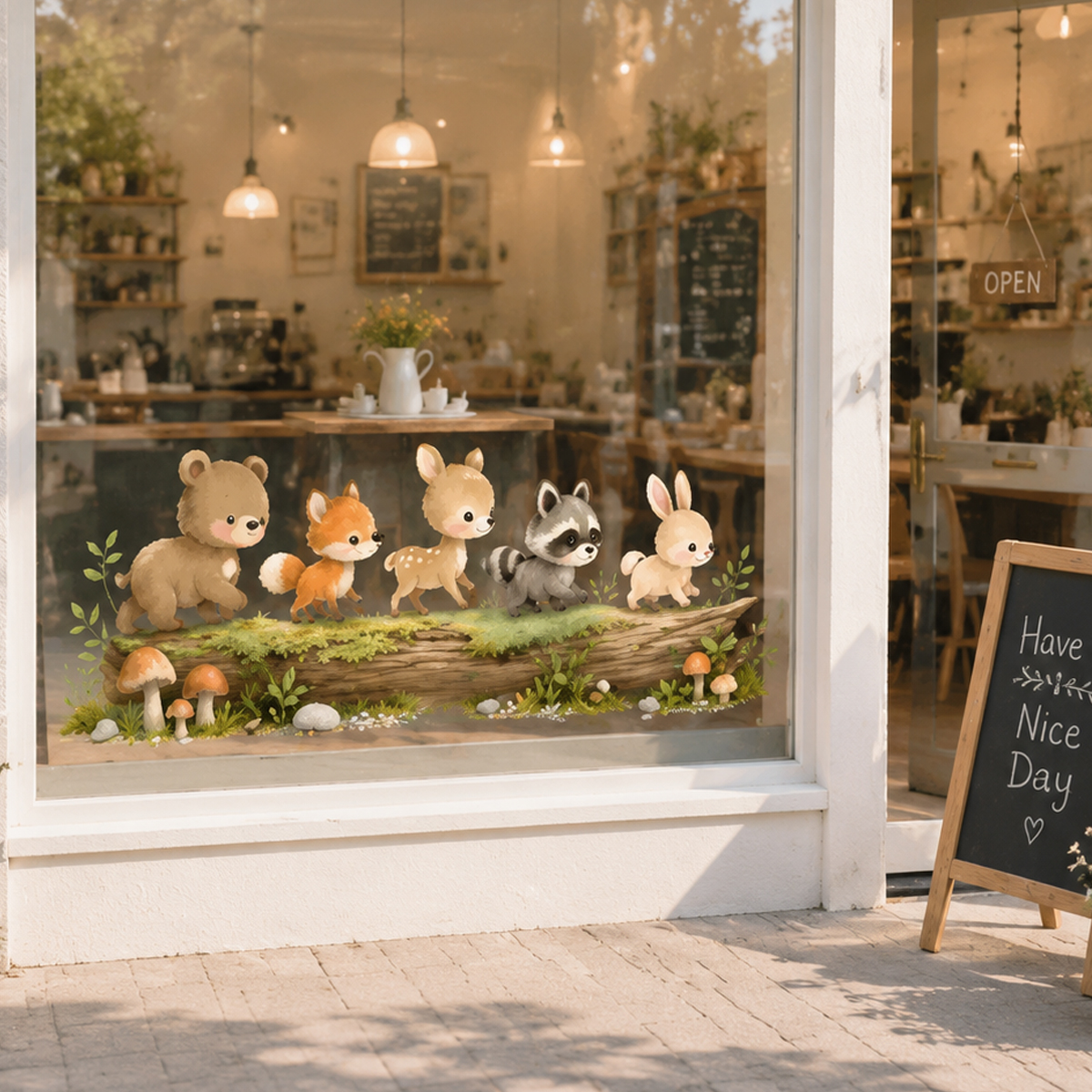 Nursery Forest Animals Window  - Animals Baby Nursery avis et prix