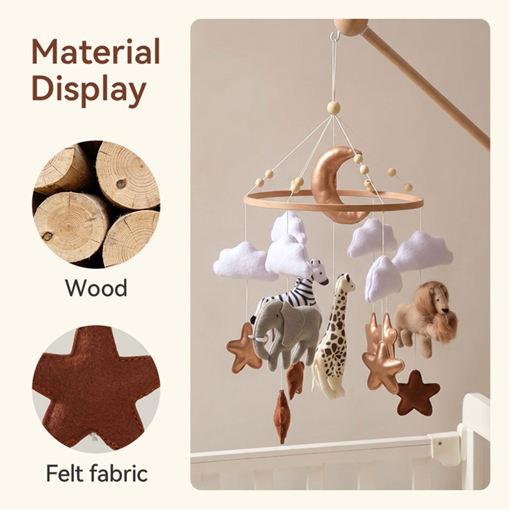 Wooden Bed Bell Baby Crib Mobi - Baby Nursery Music avis et prix