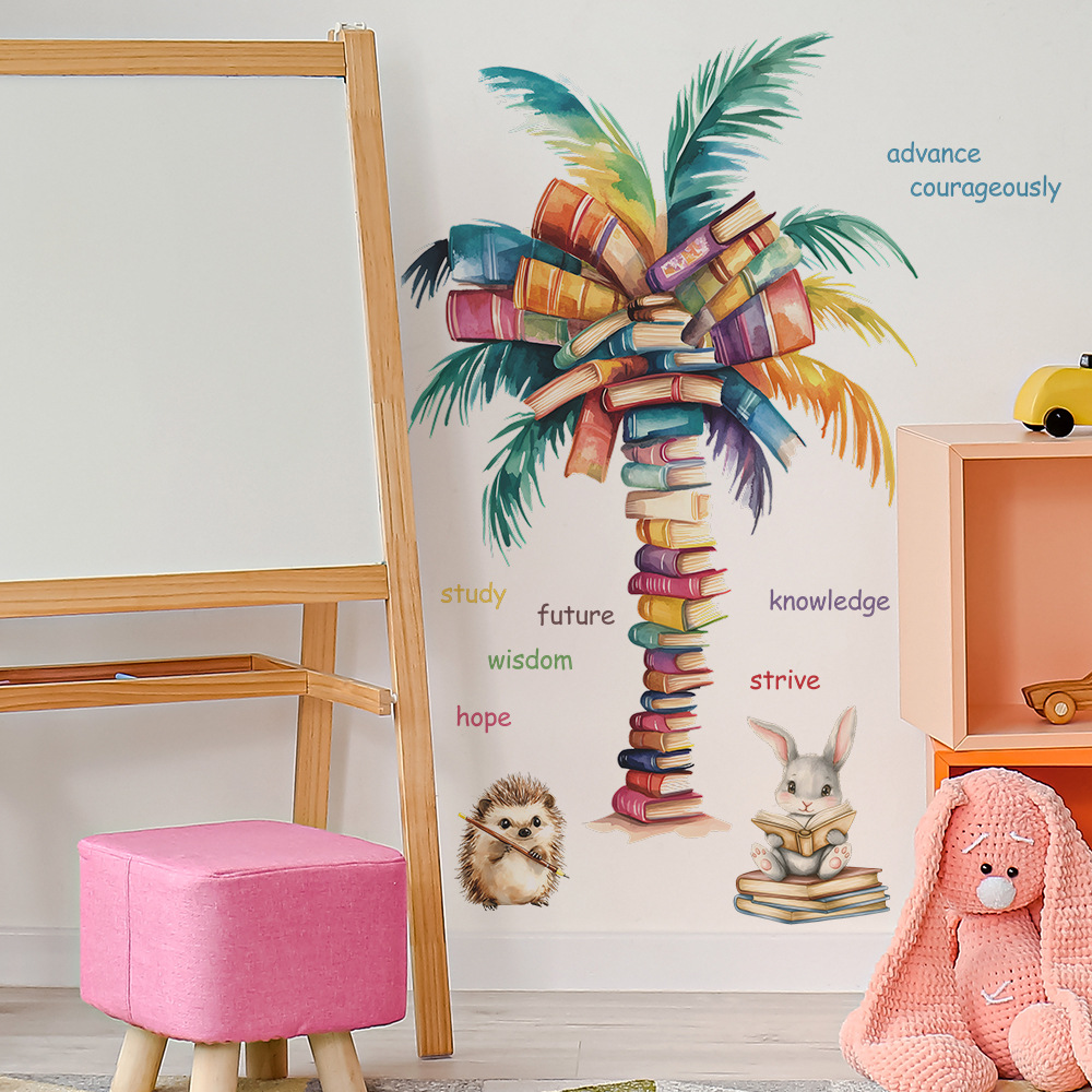 Book Coconut Tree Wall Sticker - Baby Nursery Books avis et prix