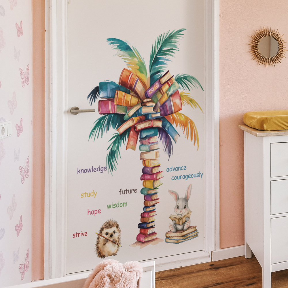 Book Coconut Tree Wall Sticker - Baby Nursery Books avis et prix
