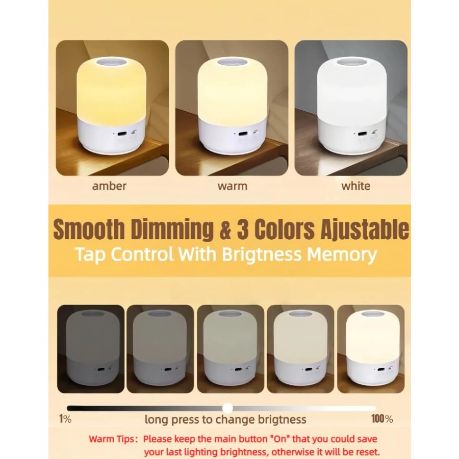 Portable Baby Night Light, 3 C - Baby Nursery Table Lamp avis et prix